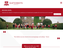 Tablet Screenshot of gatewaysschool.co.uk